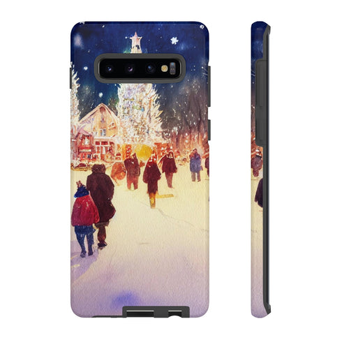 A Christmas Market in Denver Colorado - Impact Resistant Phone Case Samsung Galaxy S10 Plus Glossy